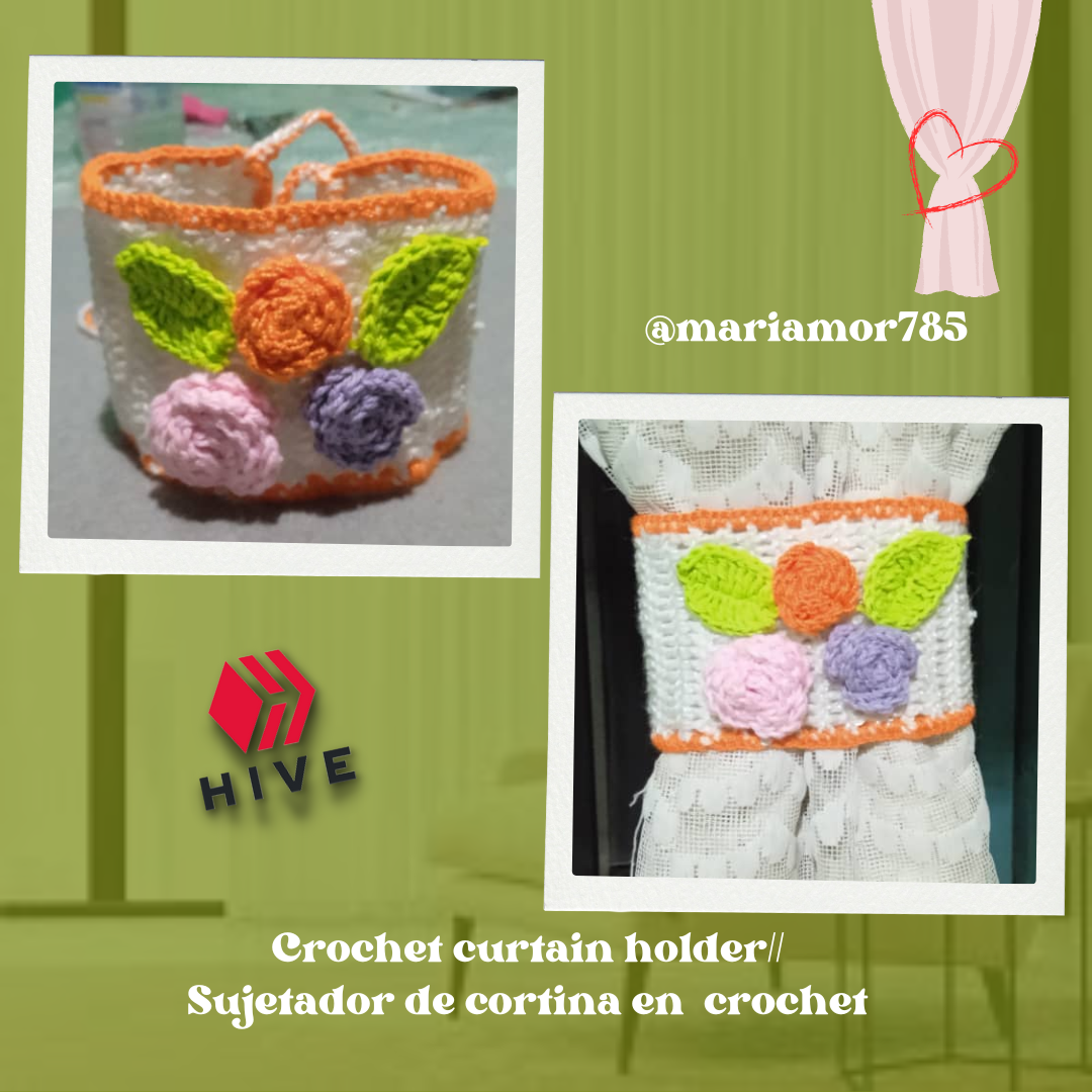 Sujetadores para cortinas online crochet